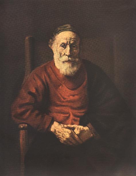 REMBRANDT Harmenszoon van Rijn Portrait of an Old Man in Red ry